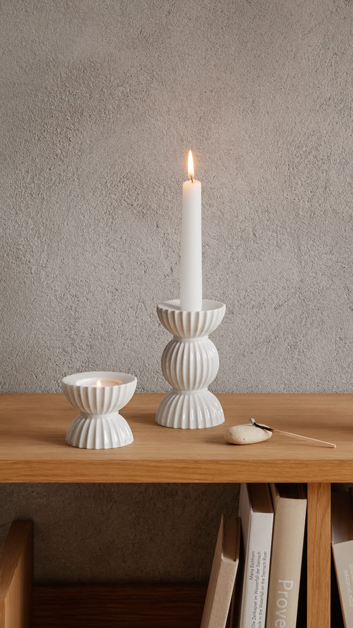 Lyngby Tura Kandelaar 14 cm, Wit Lyngby Porcelæn