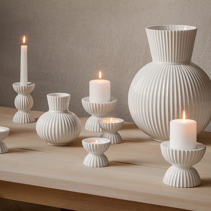 Lyngby Tura Kandelaar 14 cm, Wit Lyngby Porcelæn