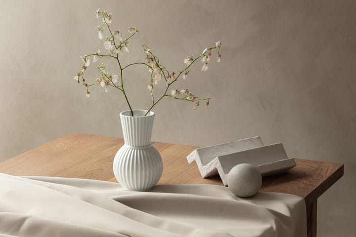 Lyngby Tura vaas wit, 18 cm Lyngby Porcelæn