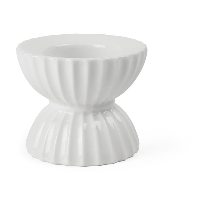 Lyngby Tura waxinelichtjeshouder Ø8 cm - Wit - Lyngby Porcelæn