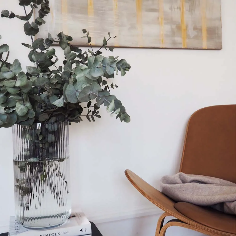 Lyngby Vaas, amber, 38 cm Lyngby Porcelæn