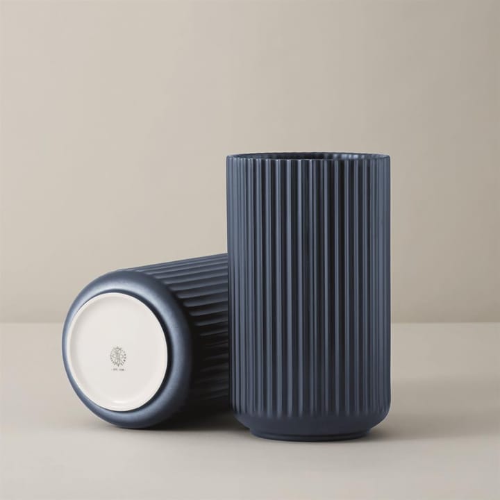 Lyngby vaas blauw mat, 25 cm. Lyngby Porcelæn
