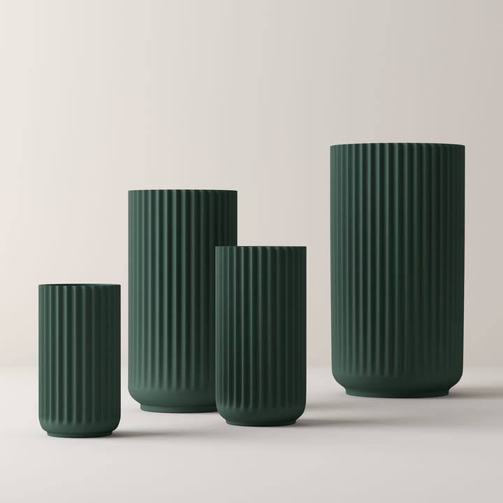 Lyngby vaas Copenhagen groen mat, 20 cm. Lyngby Porcelæn