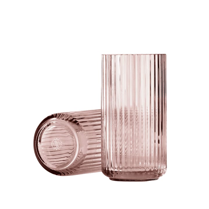 Lyngby vaas glas burgbordeaux, 20 cm. Lyngby Porcelæn