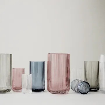 Lyngby vaas glas burgbordeaux - 38 cm - Lyngby Porcelæn