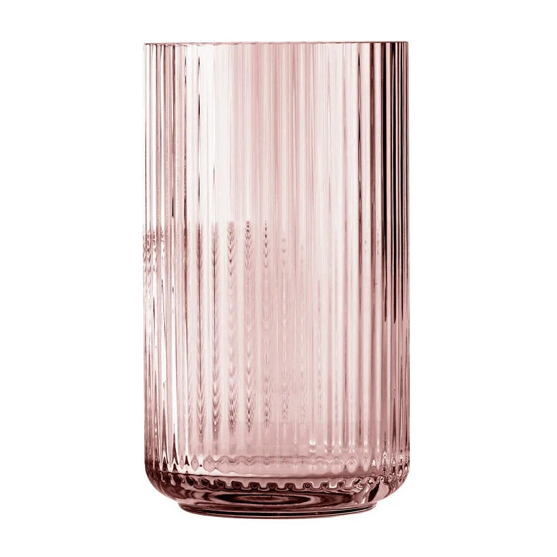 Lyngby vaas glas burgbordeaux, 38 cm Lyngby Porcelæn