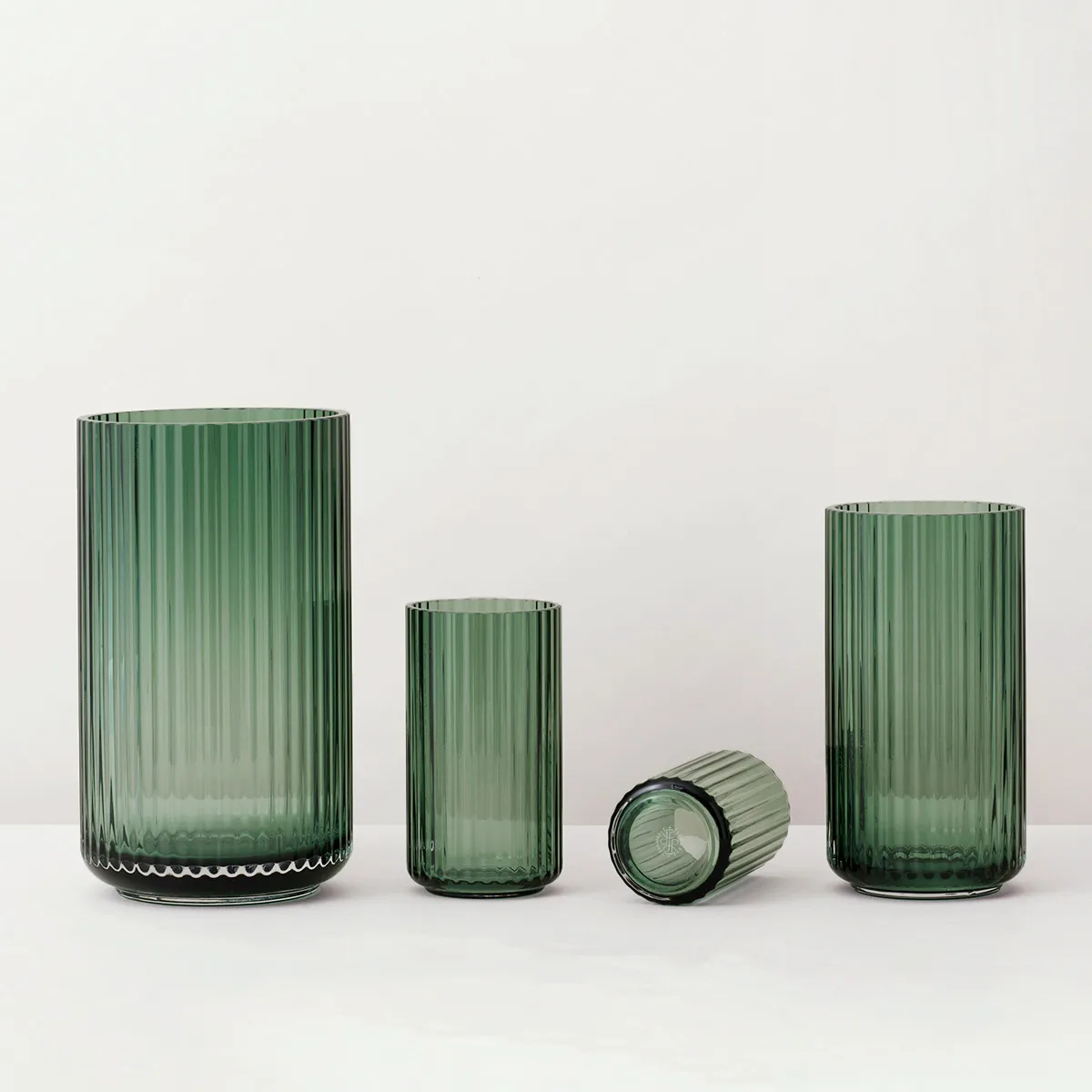 Lyngby vaas glas Copenhagen green, 38 cm Lyngby Porcelæn