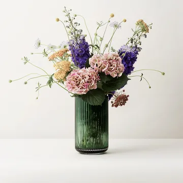 Lyngby vaas glas Copenhagen green - 38 cm - Lyngby Porcelæn