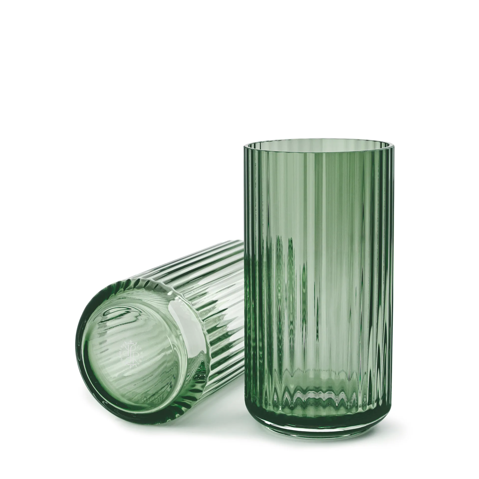 Lyngby vaas glas groen, 20 cm. Lyngby Porcelæn