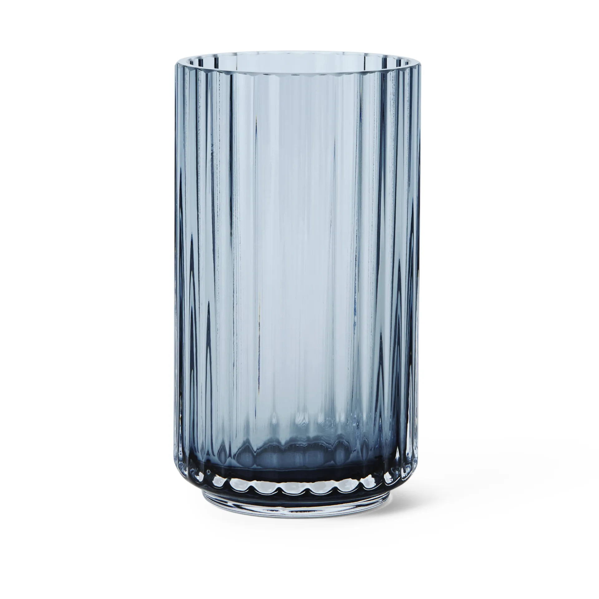 Lyngby vaas glas middernachtblauw, 12,5 cm Lyngby Porcelæn