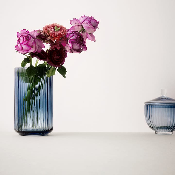 Lyngby vaas glas middernachtblauw, 38 cm Lyngby Porcelæn