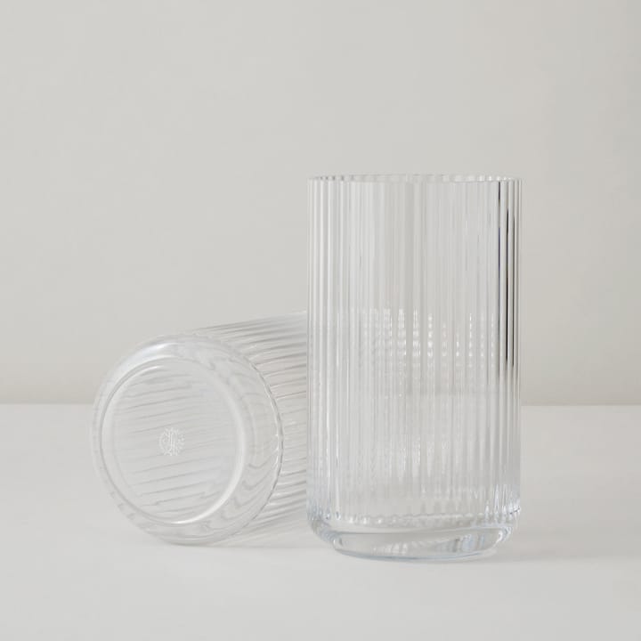 Lyngby vaas glas transparant, 12 cm. Lyngby Porcelæn