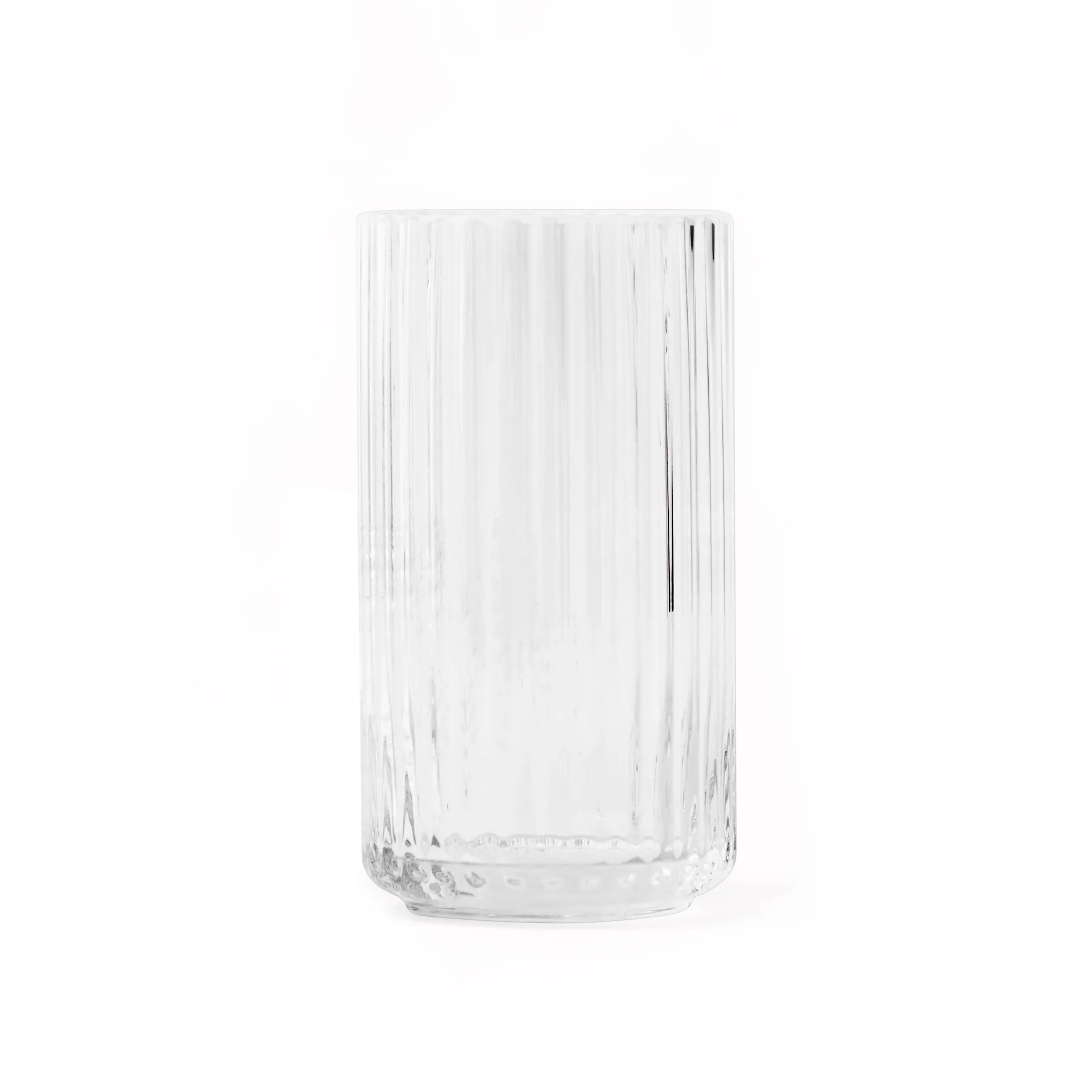 Lyngby vaas glas transparant, 15 cm. Lyngby Porcelæn