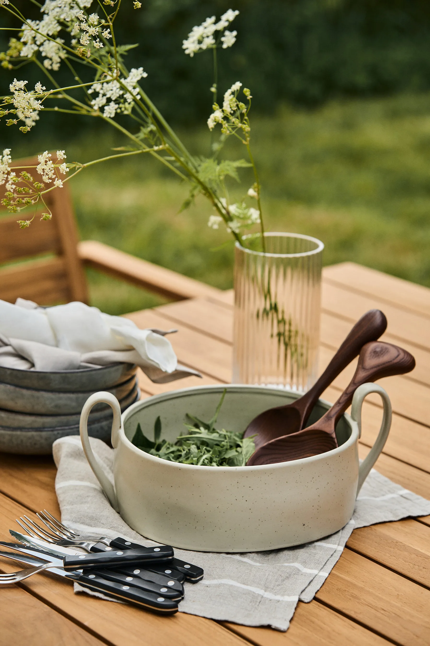 Lyngby vaas glas transparant, 20 cm. Lyngby Porcelæn