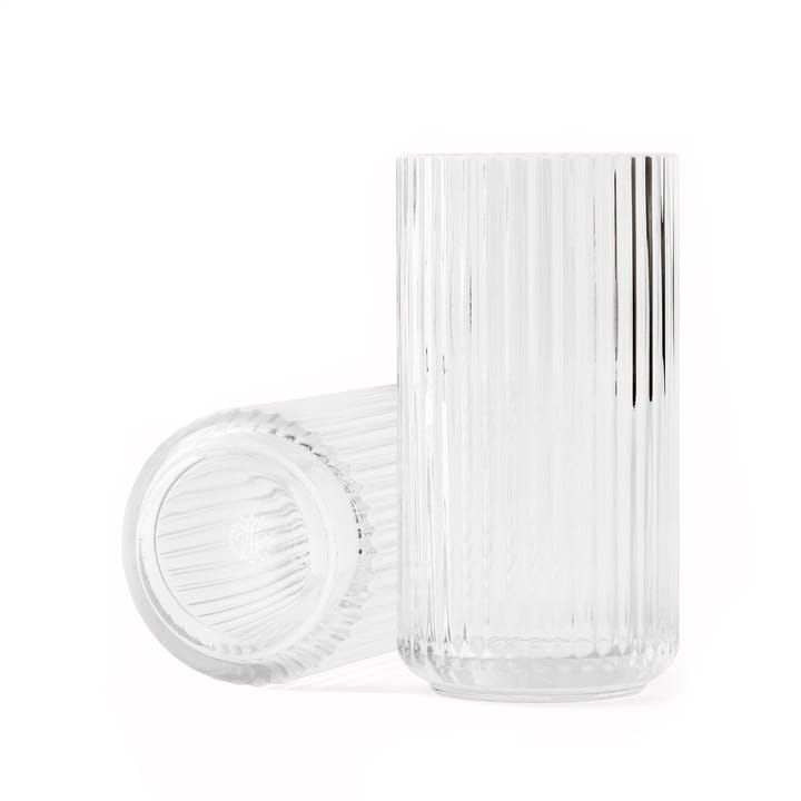 Lyngby vaas glas transparant, 20 cm. Lyngby Porcelæn