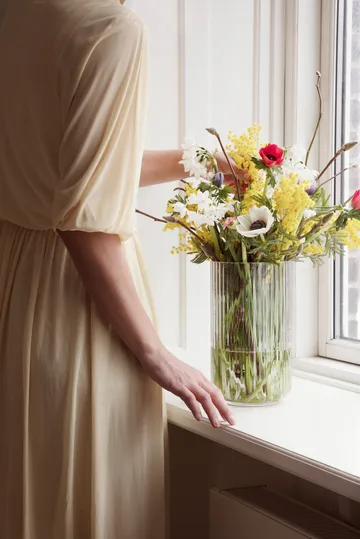 Lyngby vaas glas transparant - 25 cm. - Lyngby Porcelæn