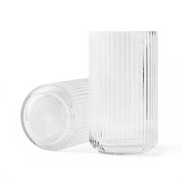 Lyngby vaas glas transparant, 25 cm. Lyngby Porcelæn