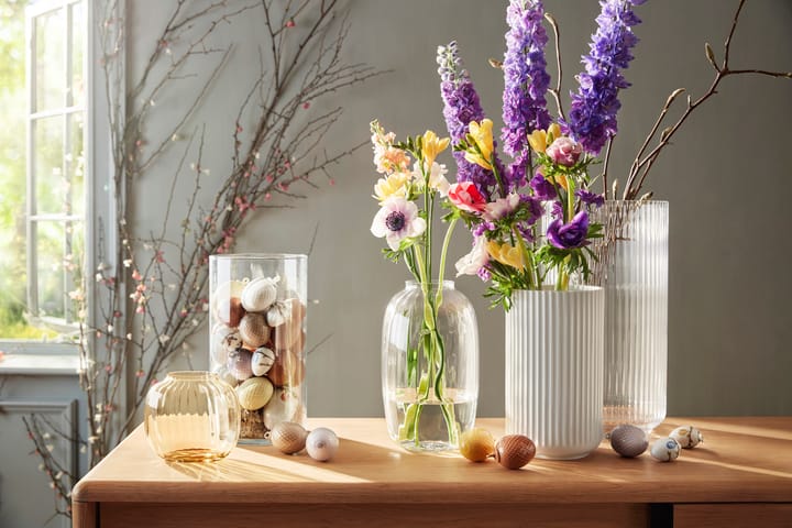 Lyngby vaas glas transparant, 38 cm Lyngby Porcelæn