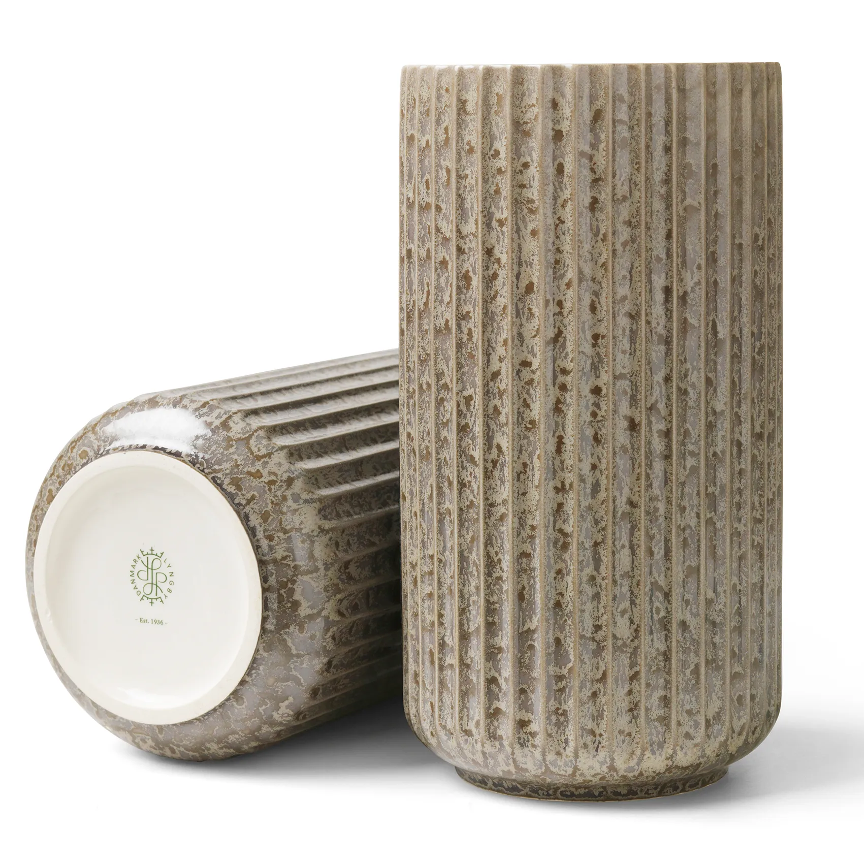 Lyngby vaas grijs, 20,5 cm Lyngby Porcelæn