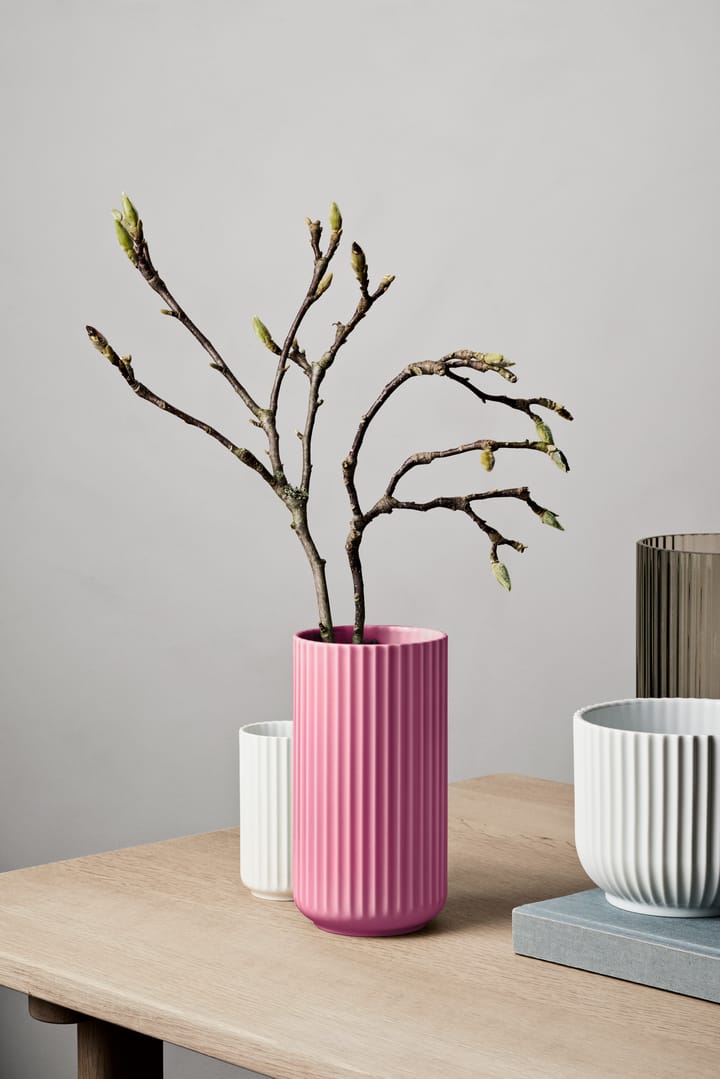 Lyngby Vaas, Paars, 20,5 cm Lyngby Porcelæn
