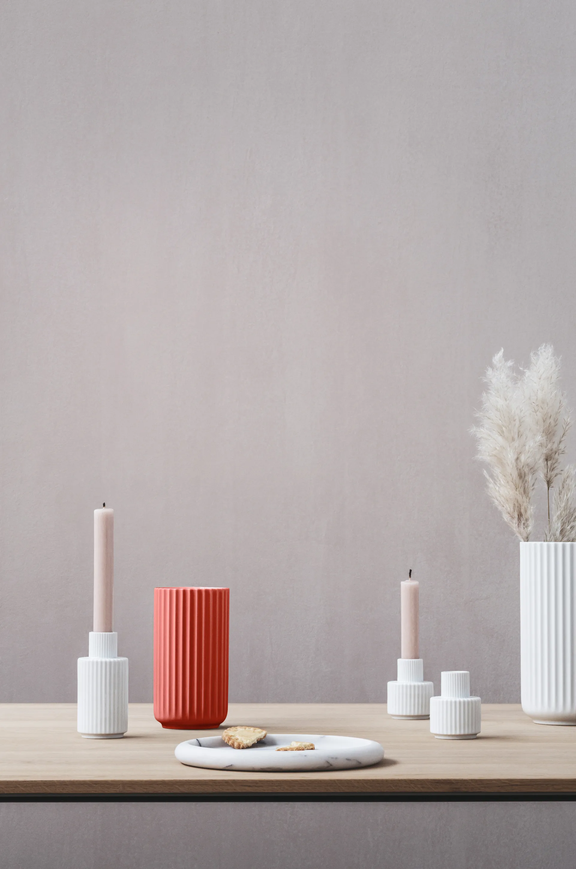 Lyngby Vaas, Rood, 15,5 cm Lyngby Porcelæn