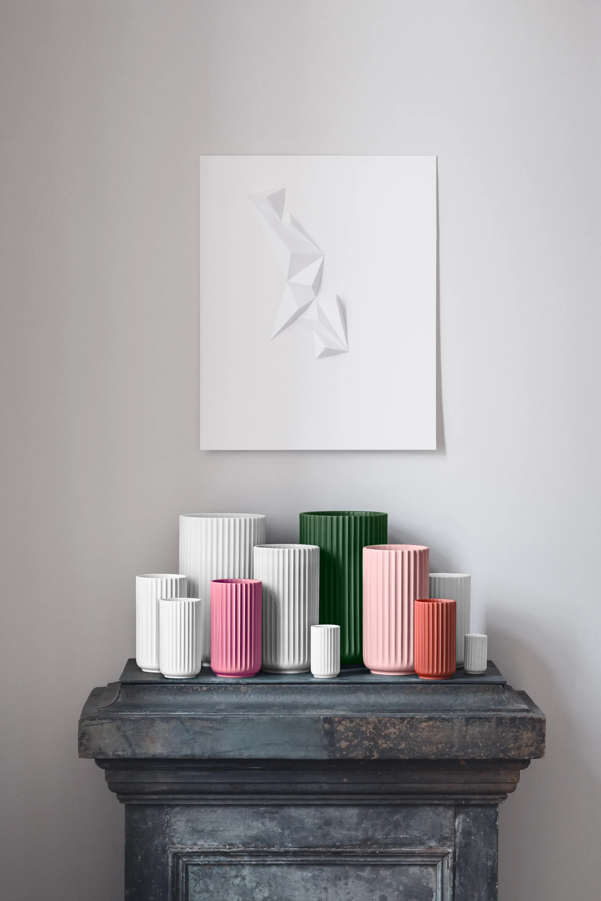 Lyngby Vaas, Rood, 15,5 cm Lyngby Porcelæn