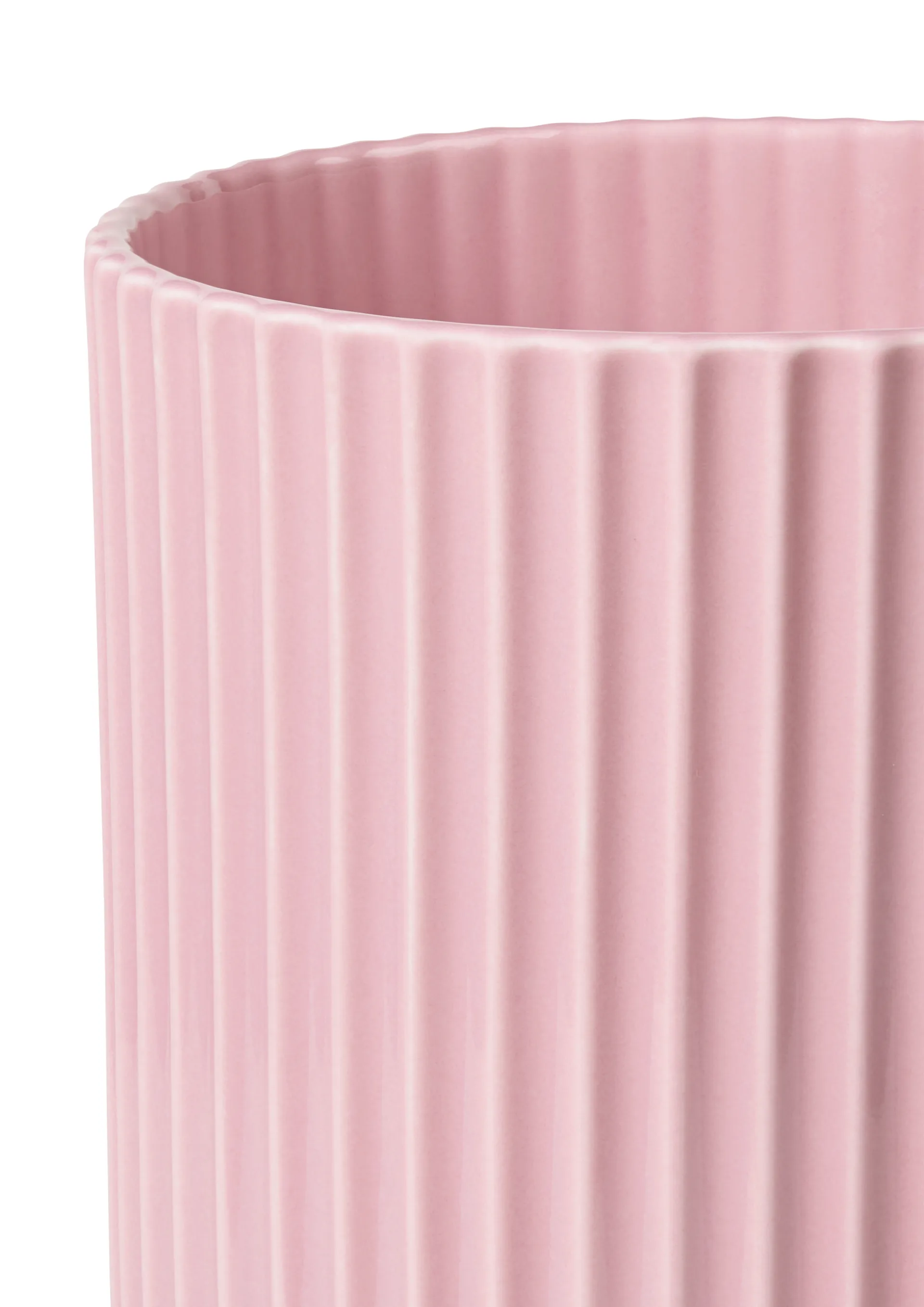 Lyngby Vaas, Roze, 25 cm Lyngby Porcelæn