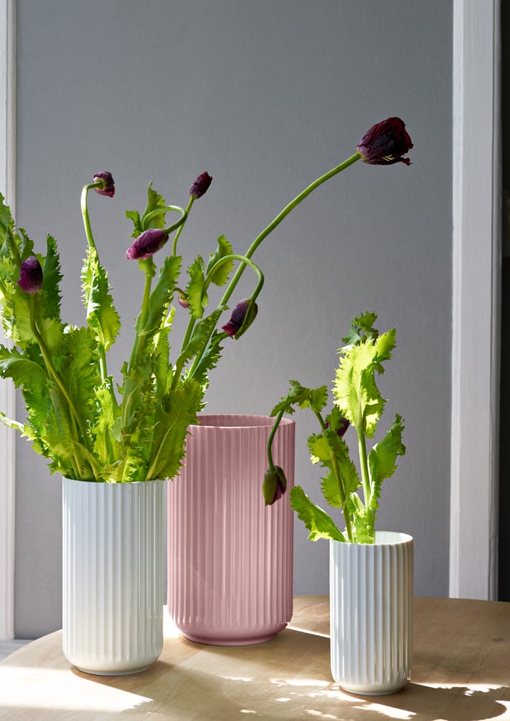 Lyngby Vaas, Roze, 25 cm Lyngby Porcelæn