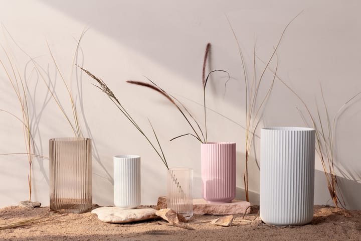Lyngby Vaas, Roze, 25 cm Lyngby Porcelæn