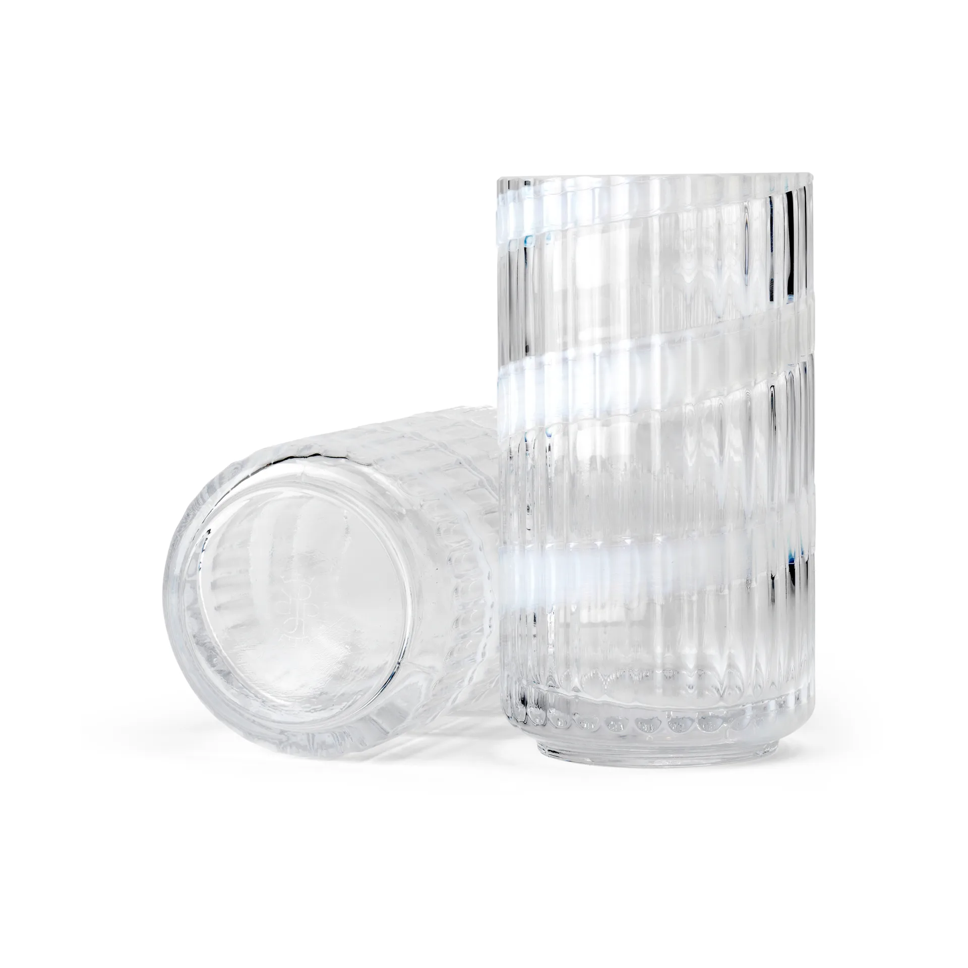 Lyngby Vaas, White swirl, 15,5 cm Lyngby Porcelæn