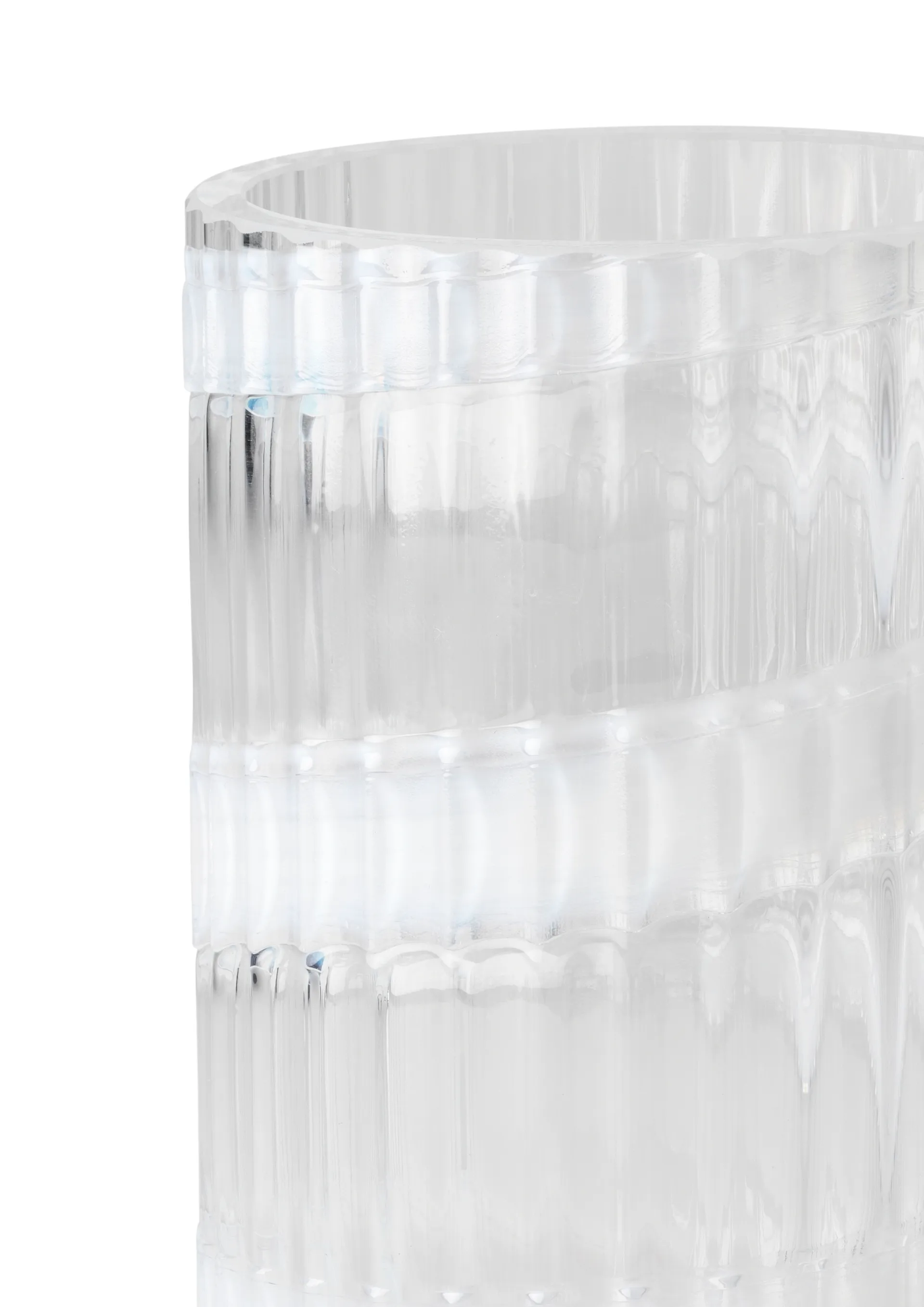 Lyngby Vaas, White swirl, 15,5 cm Lyngby Porcelæn