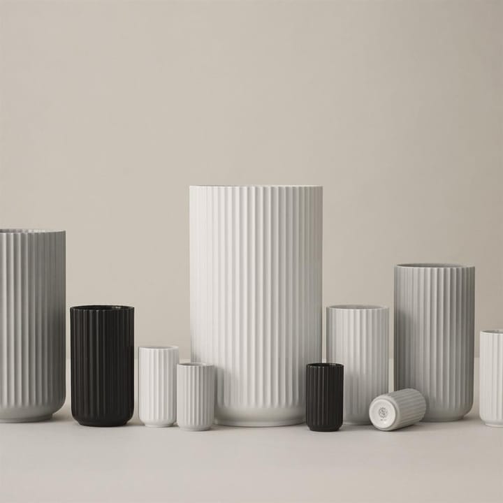 Lyngby vaas zwart mat, 12 cm. Lyngby Porcelæn