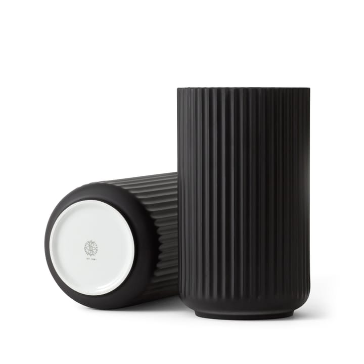 Lyngby vaas zwart mat, 20 cm. Lyngby Porcelæn