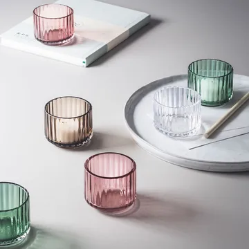 Lyngby Waxinelichtjeshouder - amber - Lyngby Porcelæn