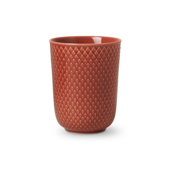 Rhombe beker zonder oor 33 cl - Terracotta - Lyngby Porcelæn