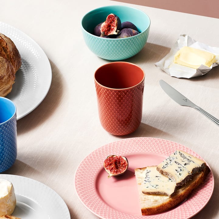 Rhombe beker zonder oor 33 cl, Terracotta Lyngby Porcelæn