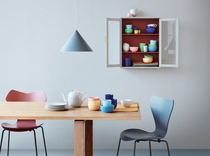Rhombe beker zonder oor 33 cl, Turquoise Lyngby Porcelæn