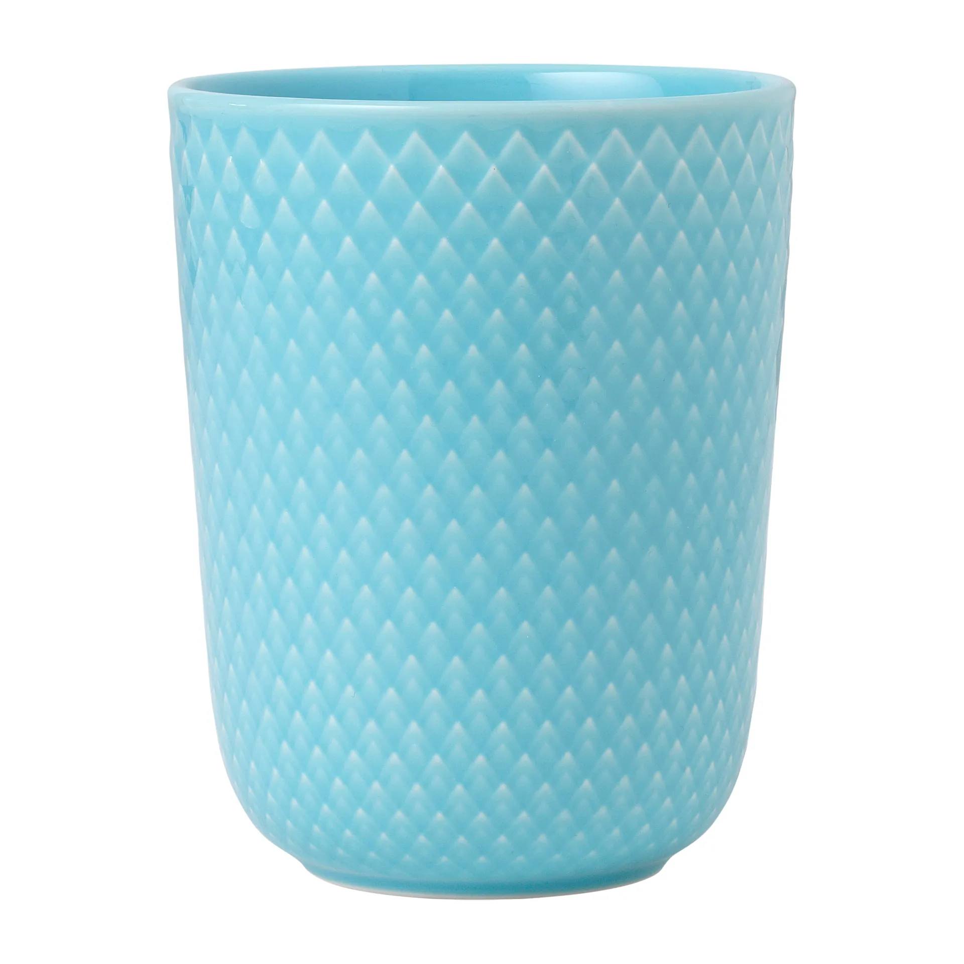Rhombe beker zonder oor 33 cl, Turquoise Lyngby Porcelæn