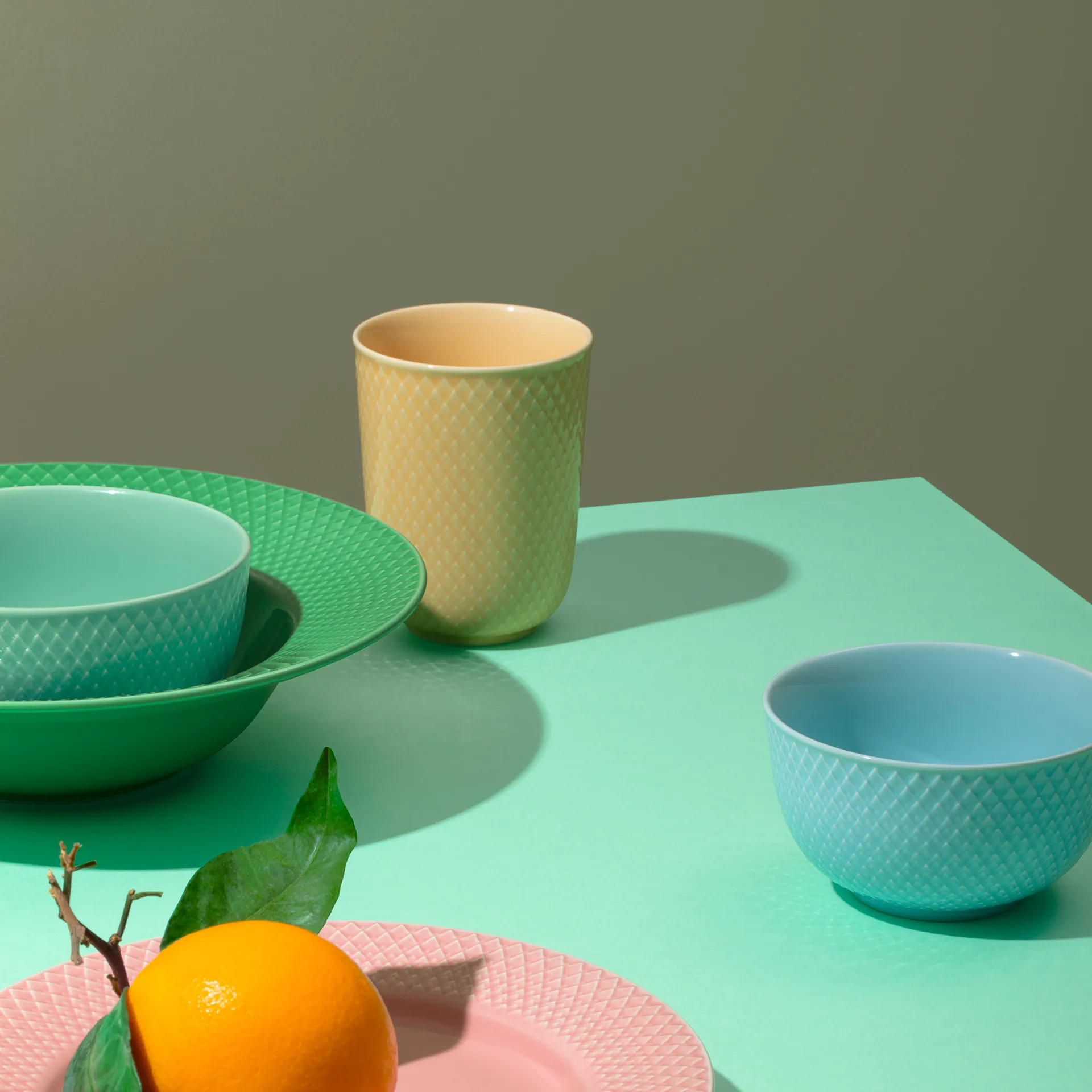 Rhombe beker zonder oor 33 cl, Zand Lyngby Porcelæn