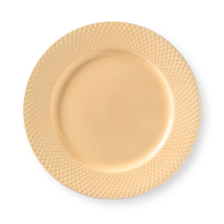 Rhombe bord zand - 27 cm - Lyngby Porcelæn
