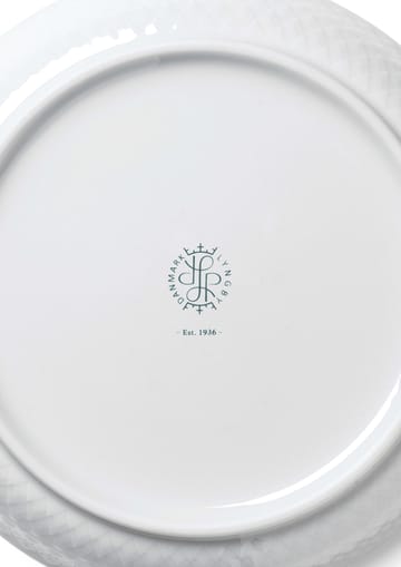 Rhombe dessertbord Ø16 cm - Wit - Lyngby Porcelæn