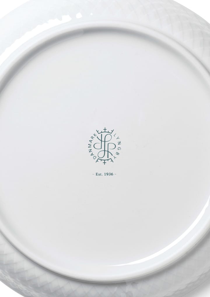 Rhombe dessertbord Ø16 cm - Wit - Lyngby Porcelæn