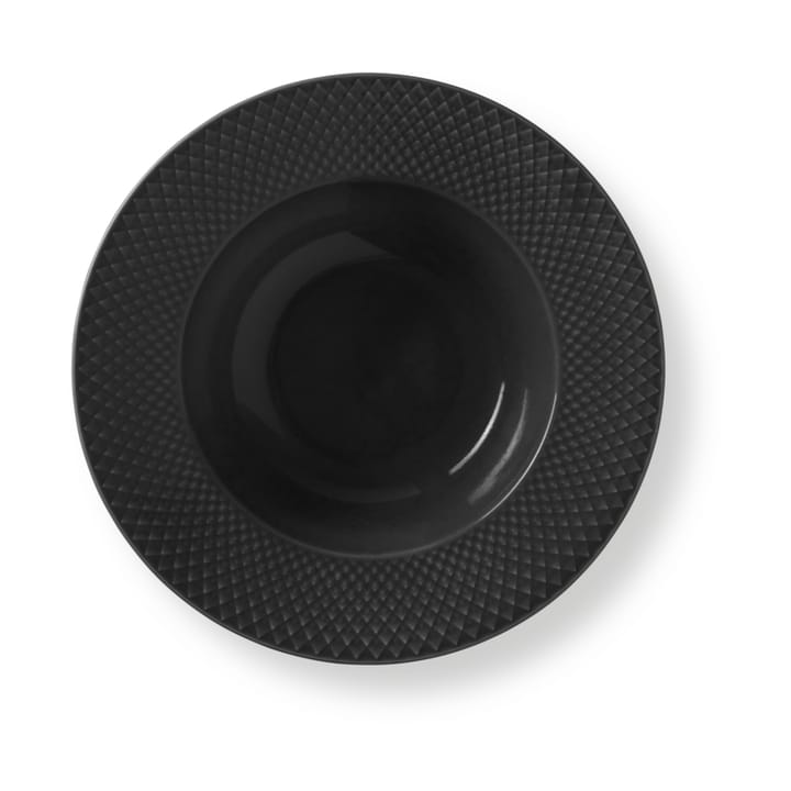 Rhombe Earth diepbord Ø24,5 cm, Slate Lyngby Porcelæn
