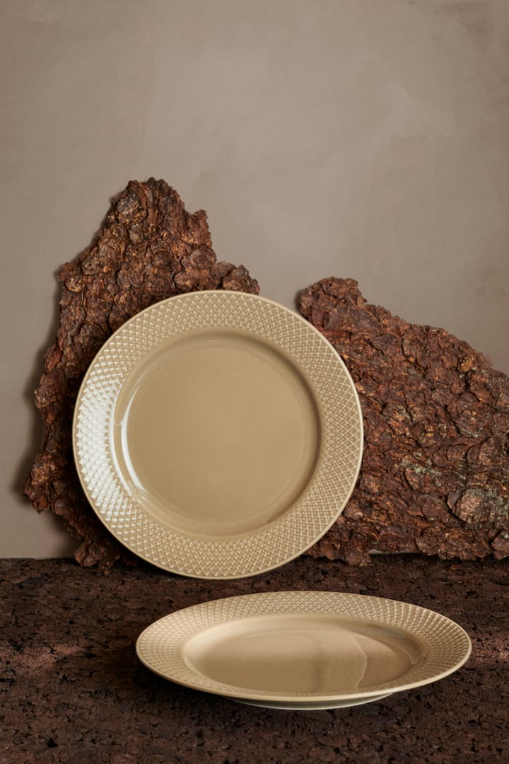 Rhombe Earth dinerbord Ø27 cm, Marble Lyngby Porcelæn