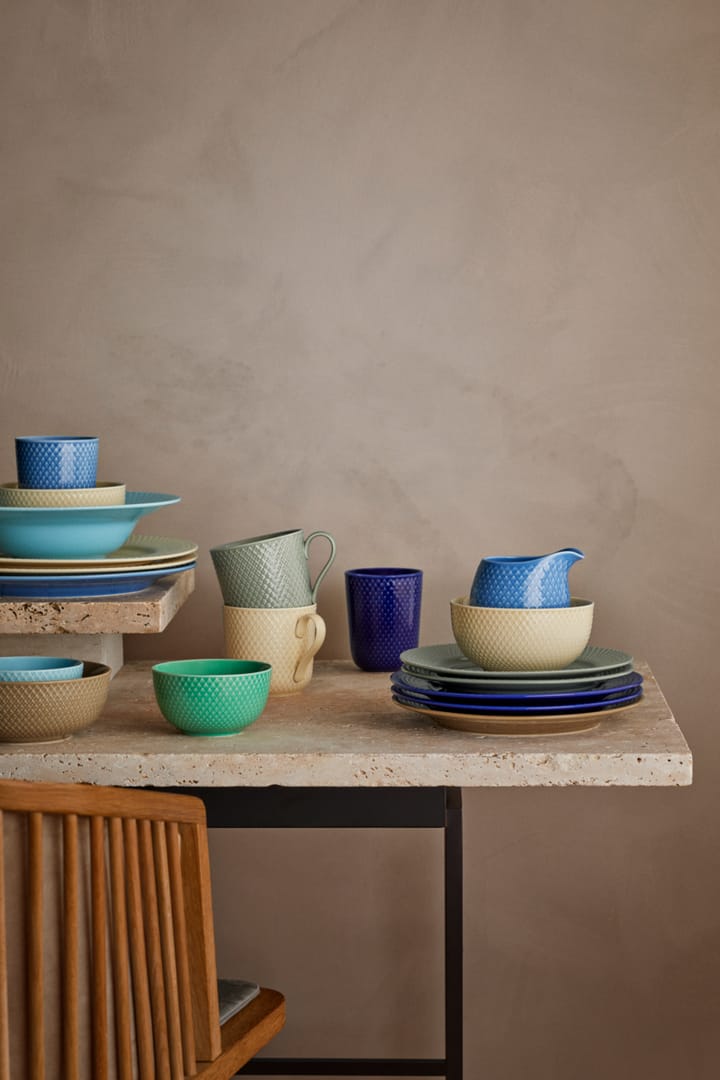 Rhombe Earth kom Ø13 cm, Marble Lyngby Porcelæn