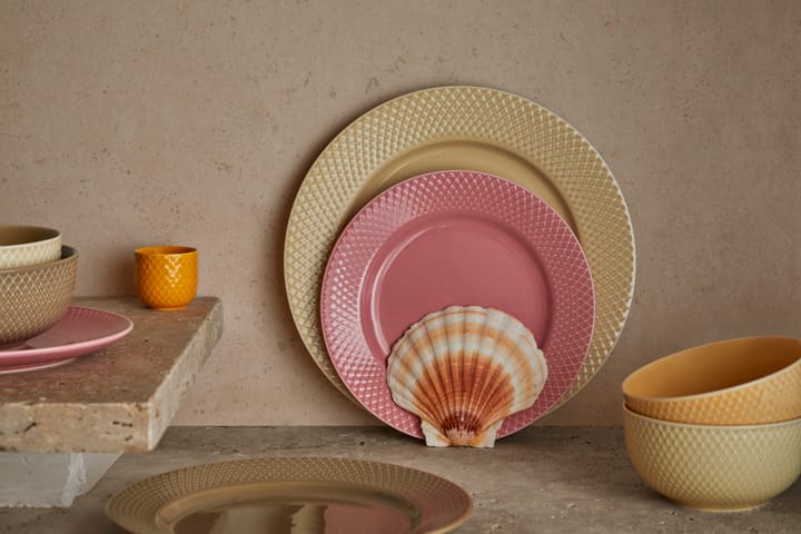 Rhombe Earth kom Ø13 cm, Marble Lyngby Porcelæn