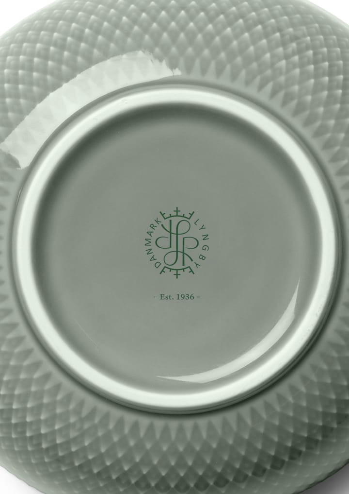 Rhombe Earth kom Ø13 cm, Moss Lyngby Porcelæn