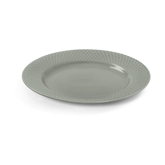 Rhombe Earth lunchbord Ø21 cm, Moss Lyngby Porcelæn