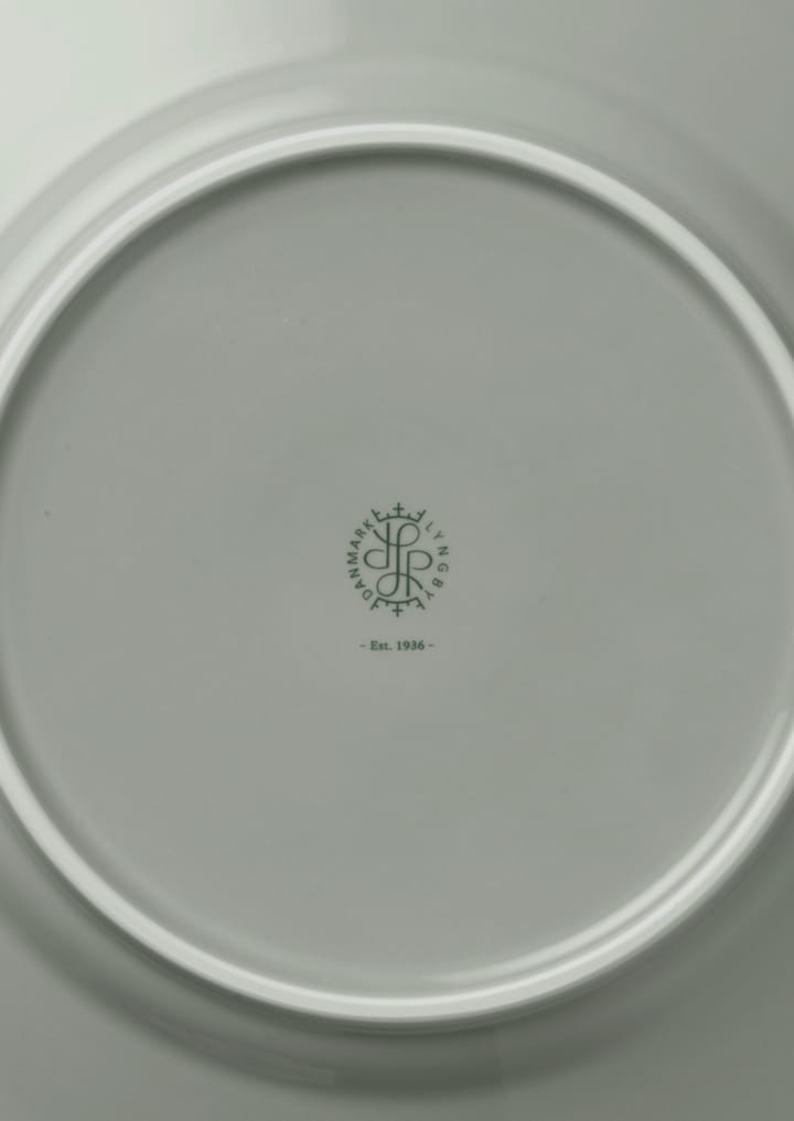 Rhombe Earth lunchbord Ø21 cm, Moss Lyngby Porcelæn