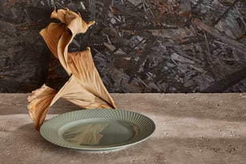 Rhombe Earth lunchbord Ø21 cm - Moss - Lyngby Porcelæn